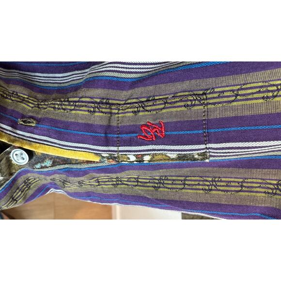 Robert Graham Colorful Stripe Button-Up Shirt – Size XL - Picture 7 of 9